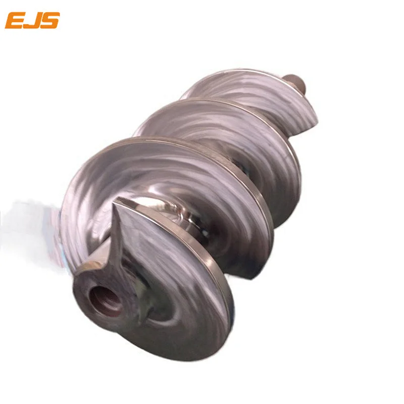 cold feed rubber extruder screw barrel|EJS manufactures screw barrel for rubber extrusion, with size small and big, nitrided or bimetallic carbide.