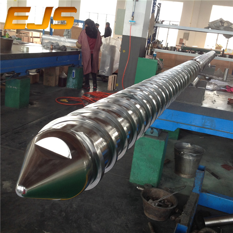 single screw extruder screw barrel, made by E.J.S INDUSTRY CO., LTD in China, is working worldwide
