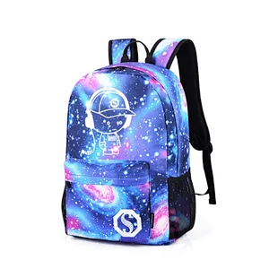 Printing Luminous Cute Music Boy College Laptop Backpack Hipster Student School Bags for Boys Teen Travel Bookbag Rucksack