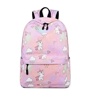 Kids School Backpack Cartoon Prints Child School Bag Bright colors  Bookbag for Girls
