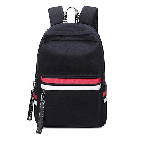 Custom fashionable travel canvas school bag cute College Backpacks Girl School backpacks for student