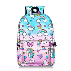 2019 School Backpack Unicorn school bags for girls Travel Outdoor Bookbag large capacity for Teenager