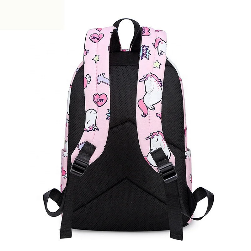 Kids School Backpack Cartoon Prints Child School Bag Bright colors  Bookbag for Girls