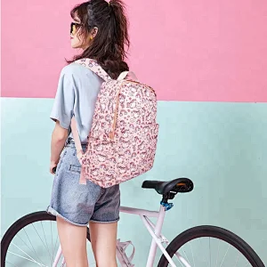 2018 Wholesale Hot Sale Cheap Canvas New Design Pink Unicorn student School Bags for Girls