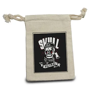 Drawstring bag Unisex Halloween 3D Skull  small Bag Cinch Sack Pack bag