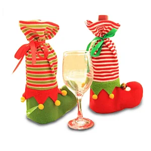 Christmas supplies Christmas red wine set gift bottle cover wine bag
