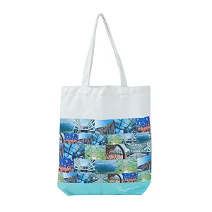 Customize popular canvas shopping tote bags with pattern