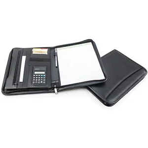 2019 NEW Fashion Cheap A4 Business Conference Document Organizer File Folder PU Leather Portfolio with Zippered