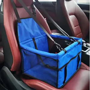 Portable Pet Car Seat Belt Booster Travel Carrier Fold Bag for Dog Cat Puppy