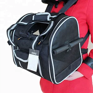pet dog Outdoor portable luxury shoulders zipper backpack teddy chest package pet carrier bag