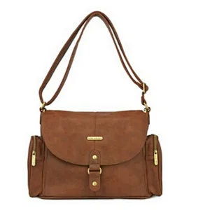 Wholesale Baby Tote Adult Diaper Bag Hot Design mom baby tote bag Genuine Leather baby diaper bag