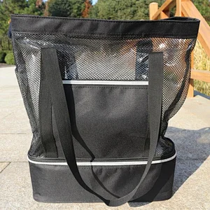 2019 Wholesale Multifunctional New Fashion Design Cheap Travel Women Mesh Beach Tote Bag