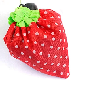 Custom Logo Different Fruit Shape Folding Shopping Bags Environmental Foldable Nylon Grocery Shop Bag
