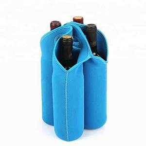 thermal wine cooler carrier bag six pack neoprene tote bag neoprene wine bottle cooler tote bags