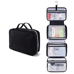 High Quality Foldable Clear Hanging Travel Toiletry Bag Organizer Storage Folding large Cosmetic Bag Makeup Bag for Men