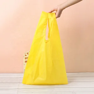 2019 Custom Logo Polyester Nylon Reusable Foldable Grocery Shopping Bag