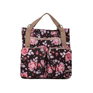 2019 Best Selllig Floral Large Capacity Fashion Mummy Nappy Backpack Mummy Baby Diaper Bags Backpack with Changing Pad