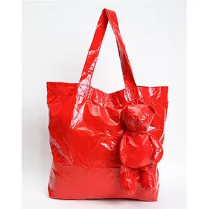 Latest!!! women fashion foldable shopping bag cheapest promotion gift shopping bag foldable polyester folding shopping bag