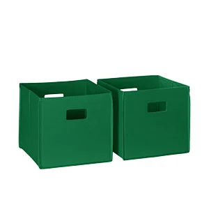 Folding Non-woven Clothes Organizer, Home Space saving Collapsible Storage Box with Lid and Handle