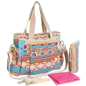 Personalized Stylish floral daddy mother diaper bag baby girl diaper bag backpack for twin