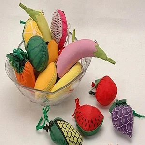 Reusable exclusive Cheapest price clothing bag Cheap foldable Fruit shape shopping bags for shopping made in China