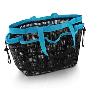 2019 Wholesale Hot sale woman summer handbag Rural Style Polyester Storage Shell Beach Tote Mesh Bag