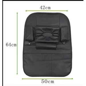 Universal Foldable Black Auto Car Seat Back Storage Bag Multi-pocket Organiser
