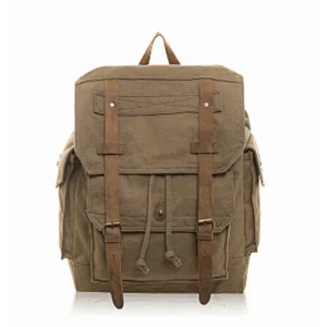 New 2017 Restoring ancient ways backpack canvas leather drawstring for Man