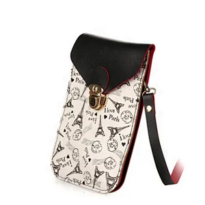 popular cute carry mobile phone bag with Detachable Strap