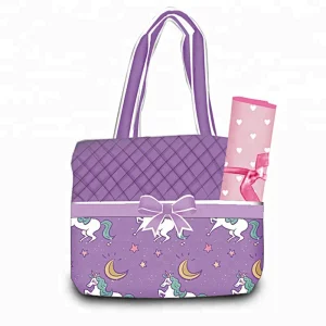 Designer Tote Diaper Bag Women Luxurious Design Large Diapering Baby Tote bag set