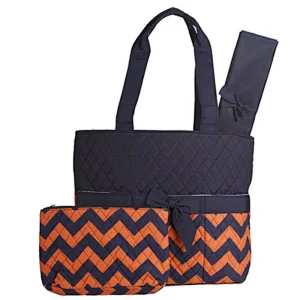 Fashion flowers printed mom nappy mother baby bag monogram diaper bag set with multi pockets stroller mummy baby bag