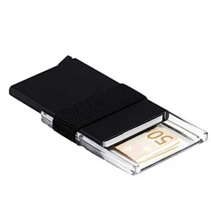 Card protector with Transparent slide/2018 metal business card holder