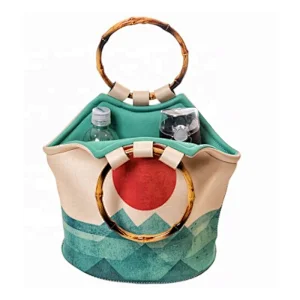 Large Neoprene Lunch Bag Purse Reusable Insulated Lunch Bag with Added Inside Pocket