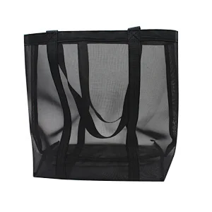 2019 Hot Sale Summer Large Mesh Beach Bag Travel Folding Toys Organizer Storage Large Tote Storage Mesh Bag for Women