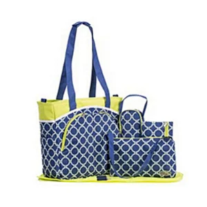 2019 Fashion Stylish Extra Large Nylon Diaper Wet Baby Boy diaper bag Set Baby Nappy Bag Set with multi pockets changing bag