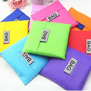 China 2019 New Fashion Custom Reusable Shopping Tote Bag Cheap Nylon Reusable Foldable Shopping Bag