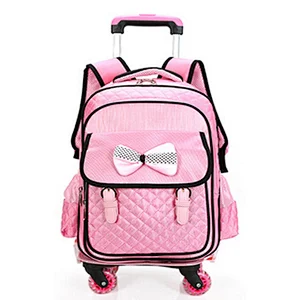 Best price very young models whole kids school backpacks school trolley bag with wheels