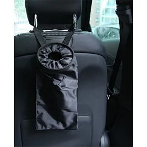 Car Waste Basket Leak Proof Trash Can Holder Litter Bin Storage Bag Organizer
