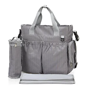 eco-friendly microfiber chevron 2015 backpack baby diaper nappy bag baby mama stroller diaper bags