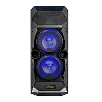 Private Model 2*5.5inch  Blue Disco Light Wireless Party Karaoke Tower Portable Bluetooth party Speaker