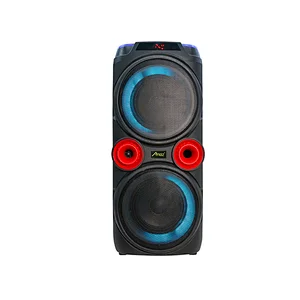 Portable Blue Tooth Speaker With LED Light Trolley Speaker Party Box Wireless Subwoofer