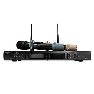 PHILIPS mics with receiver home theater karaoke UHF wireless microphone set