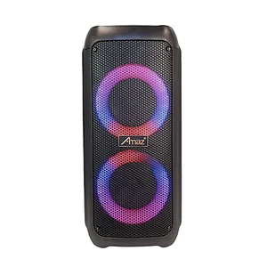 Private Model Wireless BT Portable Speaker Powered Speaker with Colorful Circle Light