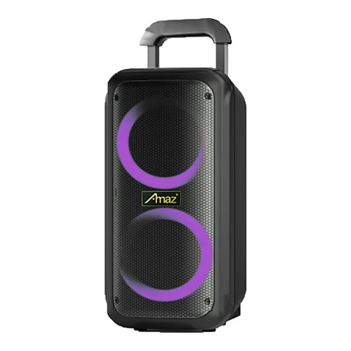 2021 Newest partybox double 8 inch portable karaoke speakers with trolley