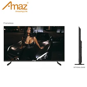 Amaz borderless cheap price android smart television 4k smart tv 50 55 inch