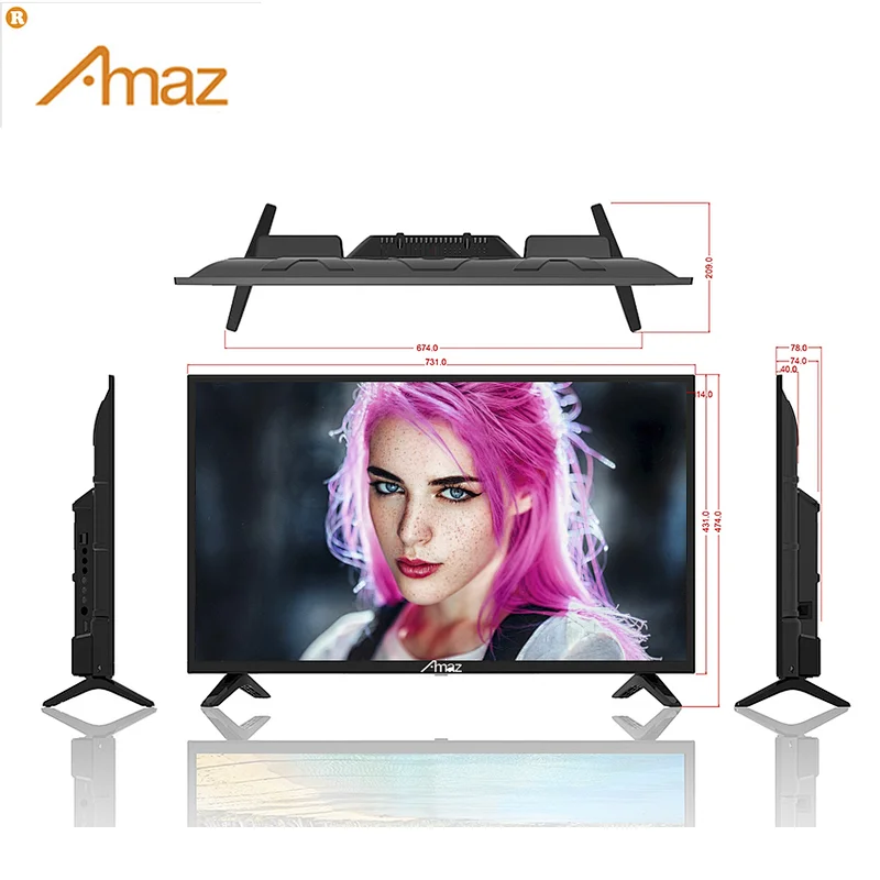 Amaz Factory Wholesale Full Screen Best Sale 32 Inch LED TV
