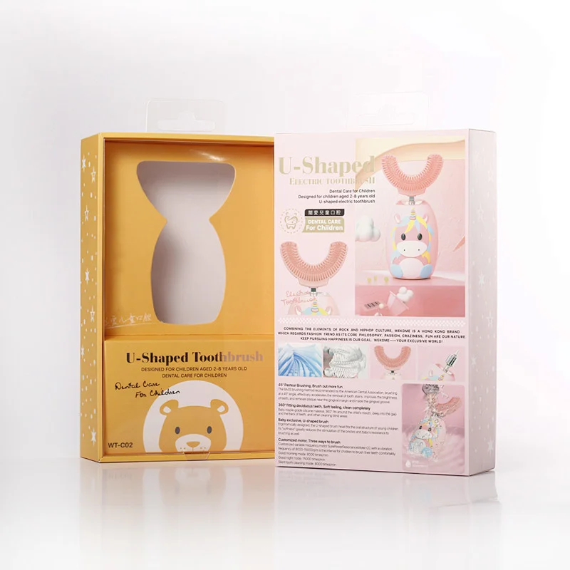 Cardboard material 300gsm C1S paper insert gift box with pvc window