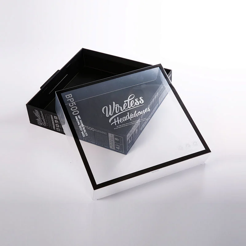 Custom CMYK Printing Electronic Products Square Gift Packing Window Paper Box