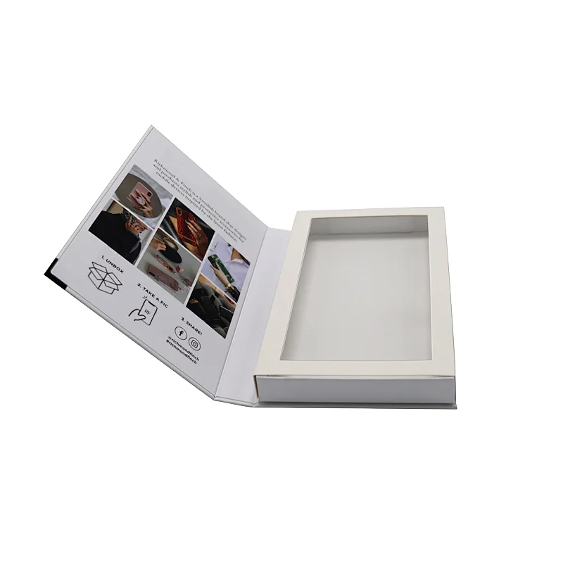 Flapping Magnetic phone shell package Iphone12 mini window packaging box for Phone Accessories Package