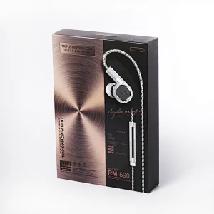 Benutzerdefinierte Box Hülle Metallic Splitter Papierhülle Box Paket Kopfhörer Box